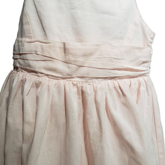 Hope and Henry Girl's Cotton Pink Eyelet Party Sun Dress Size 3 - Picture 3 of 8